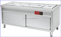 Restaurant aliments vapeur Table commerciale gaz Buffet affichage des aliments chauffe-plat Table de serveur chauffage électrique des aliments Bain maier usine