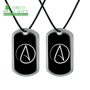 Vòng Cổ Mặt Dây Chuyền Biểu Tượng Chạm Khắc Bằng Đồng Thau Sáng Bóng Bằng Kim Loại Tùy Chỉnh Có Thiết Kế Miễn Phí Mẫu Độc Đáo Thẻ Cho Chó - Product Image 3