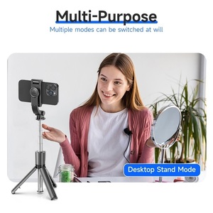 OEM Available F01 Foldable Telescopic Phone Stand Mini Wireless Remote Selfie Stick <b>Tripod</b> for Mobile Phone - Product Image 6