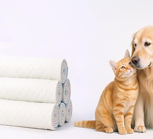 Alloves – Alloves Coussinets jetables pour animaux de compagnie en stock 45*60cm, à points fixes, pour toilettes, épaissis, désodorisants, absorbants, respirants, en coton, pour chiens et chats - Product Image 3