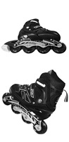 Patins à roulettes ajustables pour enfants Istaride, garçons, 4 roues, fermeture à lacets, multi-saisons