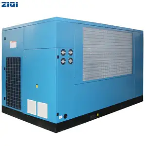 ZIQI電気132kw 7bar 8bar 10bar大型ヘビーデューティー水潤滑オイルフリーACパワーエアコンプレッサー