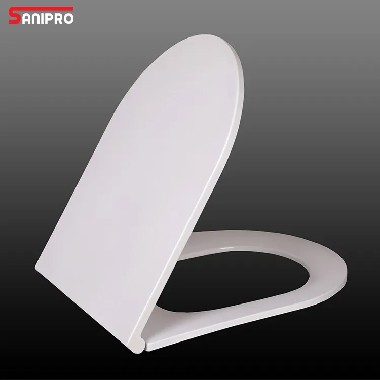 SANIPRO Oberfläche befestigung U/D-Form Bad Toilettensitzbezug Slim UF Kunststoff Schnellentladung verlangsamt nach unten WC Toilettensitz Deckel