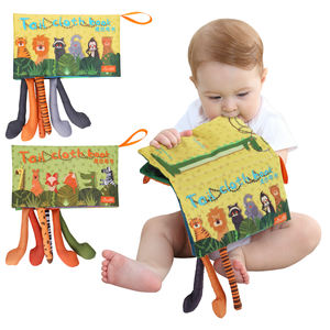 Tumama Enfants <span class=keywords><strong>Livre</strong></span> Sensoriel Jouets Animaux <span class=keywords><strong>Jungle</strong></span> Queue Tissu Livres Toucher et Sentir Bébé Livres Occupés Jouets D'éducation Précoce - Product Image 1