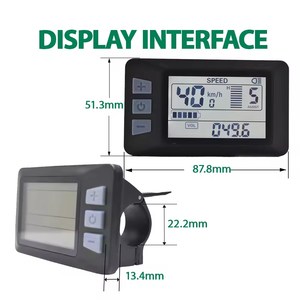 Velocímetro Digital con Pantalla LCD Impermeable, <span class=keywords><strong>Ciclocomputador</strong></span> para Bicicleta de Carretera y MTB, Odómetro, Compatibilidad de Voltaje 24V-60V, Certificado CE - Product Image 4