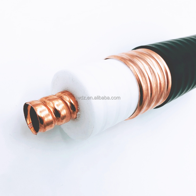 50 Ohm 2-1/4" RF Feeder Cable 2-1/4 inch Feeder Cable LCF214-50JA 2-1/4" Low-Loss Foam-Dielectric Coaxial Cable
