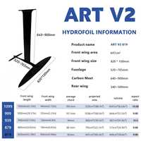Axis ART V2 819 Mât en carbone pour Kite, Wind Wing, Surfing, Pumping, Parawing, Planche de surf, Hydrofoil et jeux aquatiques