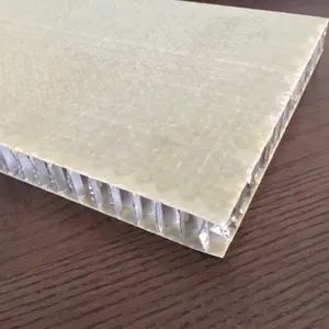 Tissu de Fiber de verre en aluminium panneau sandwich en nid d'abeille