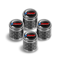 Nouveaux capuchons de valve de pneu de voiture en métal à texture fibre de carbone, couvre-valves de pneu solides, personnalisation du logo pour voitures, SUV, motos