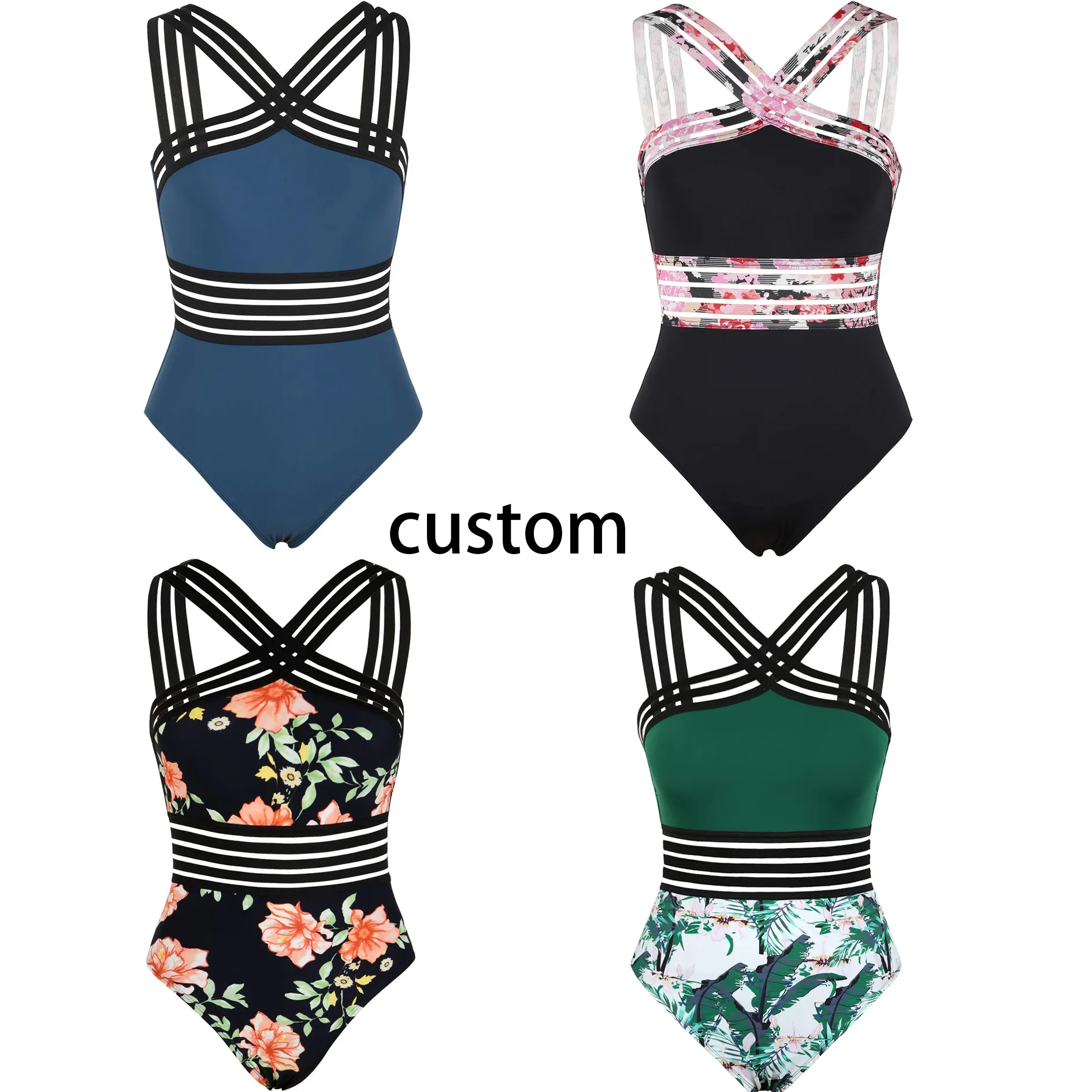 OEM Frauen Bade bekleidung Designer Mode Badeanzug Beach wear Badeanzug Custom Frauen Bikini