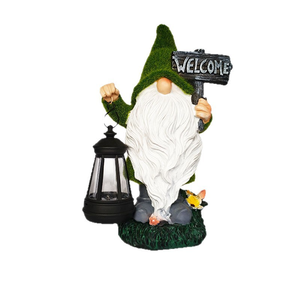 Statue <span class=keywords><strong>de</strong></span> nain <span class=keywords><strong>de</strong></span> <span class=keywords><strong>jardin</strong></span> personnalisée en gros avec lumières solaires - Product Image 4