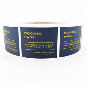 สติกเกอร์ฟอยล์สีทองปั๊มร้อนฉลากบรรจุภัณฑ์สำหรับขวดแบบกำหนดเอง - Product Image 4