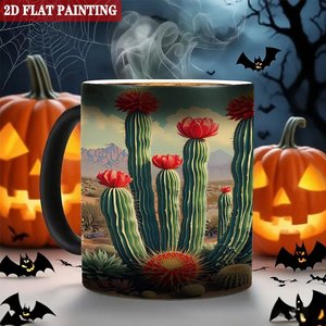 Magic Color Changing <b>Ceramic</b> <b>Mug</b> 11oz Frosted Black Daily Use Heat Sensitive Design - Product Image 6