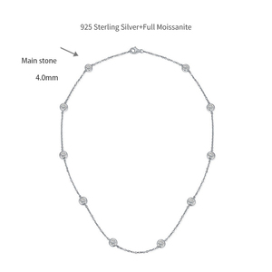 All Fashion High Quality White Gold Rhodium Plated <b>Moissanite</b> Necklace Bracelet Set Trendy Anniversary <b>Jewelry</b> - Product Image 6