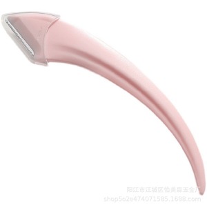 Crescent Shaped Eyebrow <b>Razor</b> With Comb And Scissors Set 10cm Rounded Tip Plastic Stainless Steel For Beauty Grooming - Product Image 5