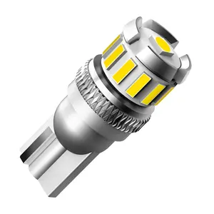 W5W LED T10 LED ampuller Canbus 4014 3020 SMD araba park pozisyonu işıkları İç harita Dome işıklar 12V beyaz otomatik lamba 6500K