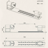 125mm 3-Backen-Hohlrotationsindexiertisch-Set mit pneumatischem Spannstock und Steuerbox, Hohlrotationsplatte für Lasermaschinen