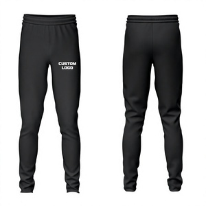 Custom <b>Black</b> Trouser <b>Pant</b> Cotton Double Jersey Sportswear Regular Fit Pakistan - Product Image 1
