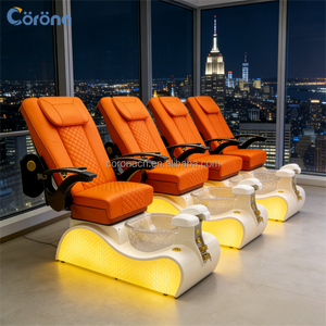 Professioneller Luxus-Fußpflegestuhl in Wunschfarbe, Elektrisch Verstellbarer Massagestuhl für Maniküre und Pediküre im Schönheitssalon - Product Image 5