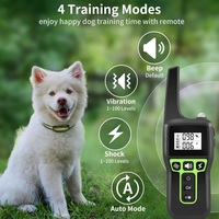 3300FT wiederauf ladbarer Vibrations schock 2-in-1-Trainingshalsband für Hunde und automatische Anti-Bark-Fernbedienung