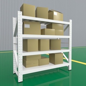 مخصصة في المخزون 4 أرفف معدنية للخدمة الشاقة رف تخزين للمستودعات للمرآب - Product Image 4