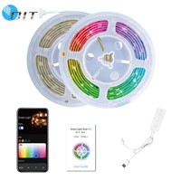 Bande lumineuse à LED RVB intelligente TUYA WIFI App Music Control 5V Electric PC Material Bar Design pour la maison et l'hôtel