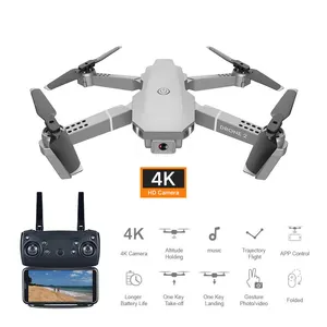 מתקפל HD צילומי אוויר Quadcopter דגם צעצוע שלט רחוק מל"ט E68 RC Drone מיני Drone 4K מצלמה