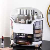 Organisateur de maquillage de luxe transparent à 10 tiroirs, grande boîte de rangement pour cosmétiques, bijoux, soins de la peau, boîte de présentation en plastique pour maquillage