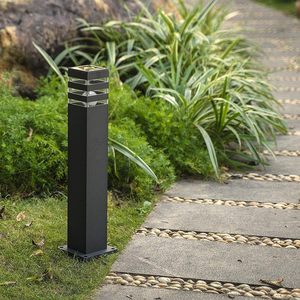Luci di percorso nero E26 percorso paesaggio esterno passaruota in alluminio pressofuso illuminazione moderna laterale IP65 impermeabile Patio portico - Product Image 4