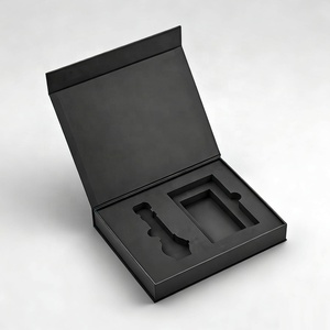 Emballage de boîtes magnétiques en carton rigide de luxe recyclables avec logo personnalisé boîte de papier cadeau pliable avec fermeture magnétique avec insertion en EVA - Product Image 1