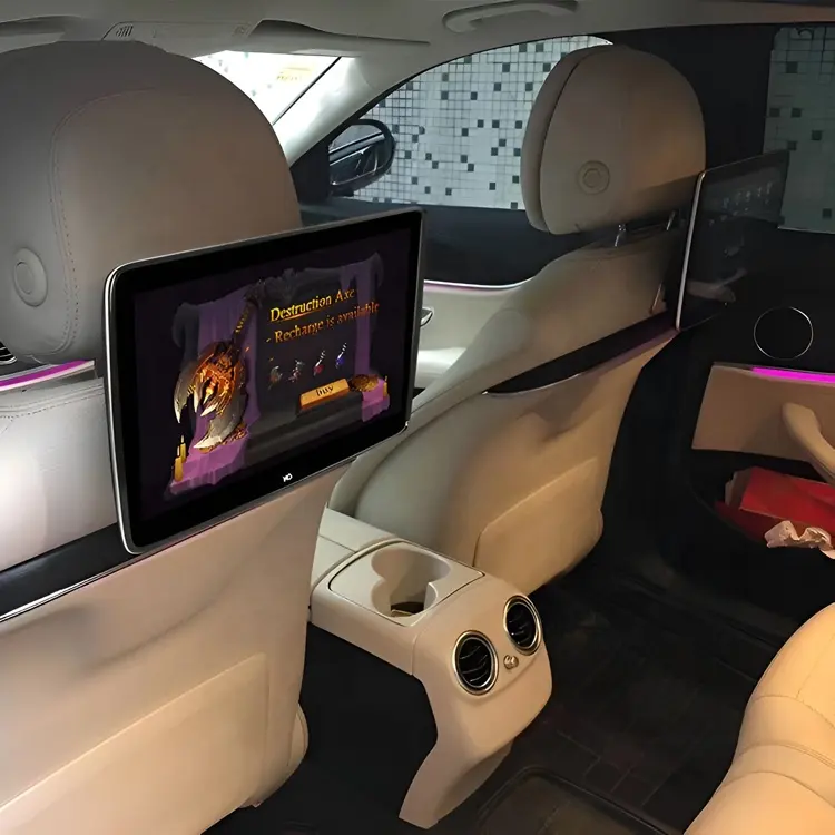 10.1 inç Android özelleştirilmiş kullanılmış araba evrensel arka koltuk yolcu eğlence Tv monitörü ses girişi Usb Tf Bt Fm