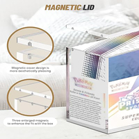 Étui de protection magnétique en acrylique transparent pour boîte SPC prismatique Pokémon, étui de rangement scellé pour cartes à collectionner TCG