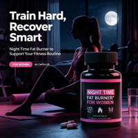 LuvVita Brûleur de Graisse pour Adultes Compléments Alimentaires à Base de Plantes pour la Perte de Poids Capsules Brûle-Graisses Nocturnes pour Femmes Soins de Santé Soutien à la Digestion