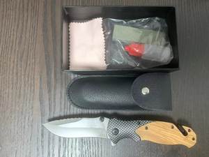 ベストセラー2024 Amzその他のキャンプ & ハイキング製品X50ポケットナイフサバイバルナイフウッドハンドル折りたたみナイフ - Product Image 6