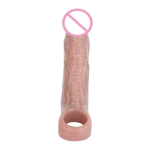 Funda de Silicona para Pene SXXY de 5 Pulgadas, Condón Reutilizable, Extensor de Pene, Retrasador de Eyaculación, Estimulador para Parejas, Juguetes Sexuales - Product Image 5