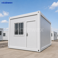 Maison conteneur préfabriquée contemporaine portable de 20 pieds, bureau modulaire à assemblage rapide, camp de chantier en acier