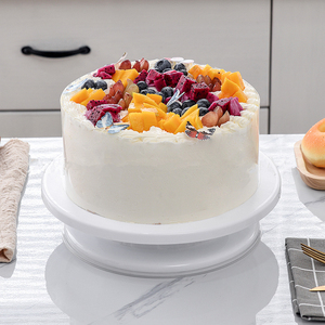Birthday Cake Decorating Stand Cake Holder Rotating Tray Baking Tools 28cm Color Box Packed Cake Turntable