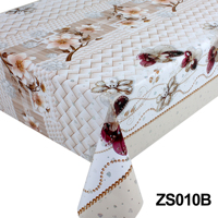 Vente en gros de tissu de nappe en PVC imperméable à l'eau de luxe de haute qualité