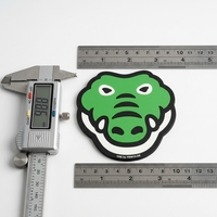 Badge d'extérieur en PVC souple imperméable avec logo personnalisé, imprimé UV, motif crocodile ONE PENFOLDS, pour sac à dos, OEM