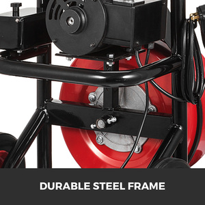 Kit de débouchage serpent de vidange domestique électrique pour enlèvement de bouchon de tuyau d'évier de toilette manuel Flexible câble garantie de remboursement nouveau - Product Image 4