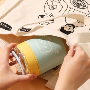 <strong>Breakfast</strong> Cup 304 Stainless Steel Plastic Custom Warm Food <strong>Container</strong> With Spoon Insulated Kids Soup Cup - Product Image 4