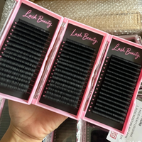 Plateau d'extensions de cils en cachemire courbés J, B, C, D, CC, DD, L, M en gros – Fournisseur d'extensions de cils à marque privée