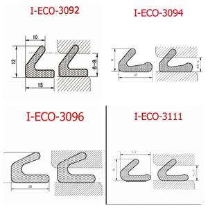 Joints en mousse de caoutchouc PU en forme de V robustes pour portes en bois - Bande d'étanchéité auto-adhésive résistante aux intempéries - Product Image 4