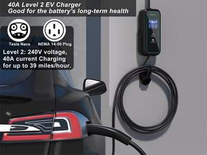 Chargeur EV portable certifié CE Goodlink <span class=keywords><strong>Tesla</strong></span>, indice de protection IP65, 1,65-11 kW, 15A/16A/32A/40A, usage domestique, Type 1/2 GBT, 110V-250V - Product Image 4