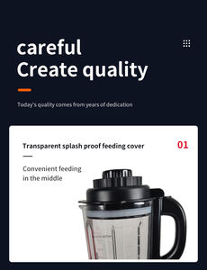 Licuadora de Mesa Eléctrica Digital de Alta Resistencia para el Hogar, Licuadora Comercial Inteligente de 2 <span class=keywords><strong>Litros</strong></span> de Vidrio con 12 Recipientes de Plástico, Procesador de Alimentos Doméstico - Product Image 5