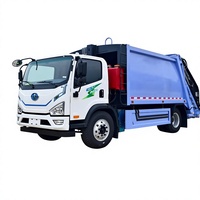 Camion compacteur de déchets intelligent électrique pur FAW New Energy, véhicule de compression de déchets à chargement arrière scellé