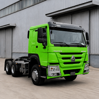 Camion tracteur d'occasion Sinotruk HOWO 371 6X4 Euro 2 Diesel, 371 CV, conduite à gauche, pour transport minier, capacité de charge 21-30t