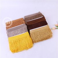 Accessoires de costume DIY pour la danse latine, franges et pompons de 15 cm en polyester, vente directe d'usine