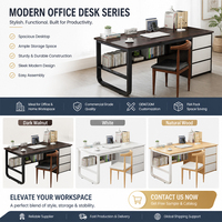 Mobilier en forme de L cadre en métal bois bureau Table maison grand coin Studio ordinateur bureau meubles