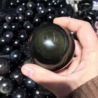 Roche naturelle en cristal d'obsidienne arc-en-ciel, pierre de guérison, vente en gros